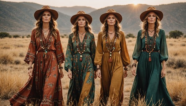 Robes bohème couleur safari : l'élégance au naturel
